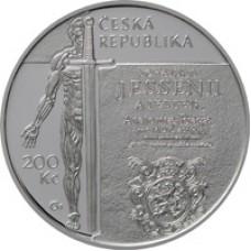 Stříbrná pamětní mince 200 Kč Jesenius